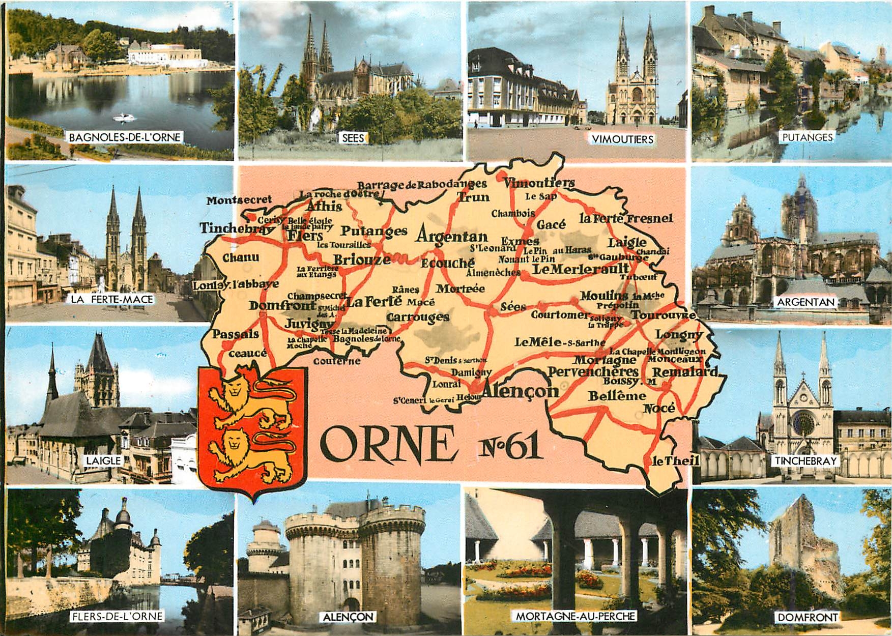 CPM Orne Bagnoles de l'Orne Sees Vimoutiers Putanges 