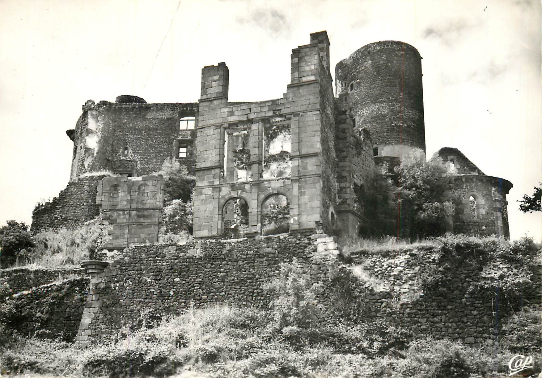 Antike Ansichtskarte Murol Das Schloss