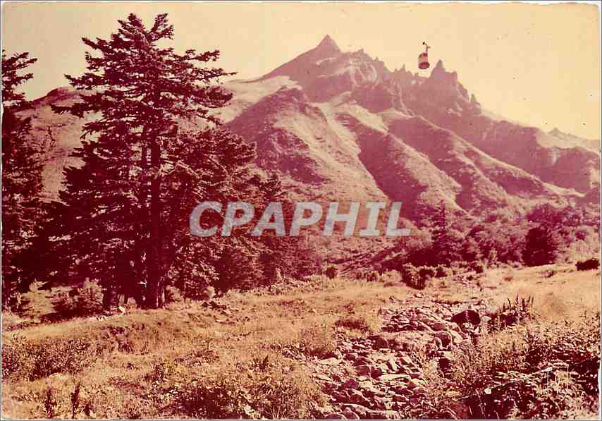 CPA L'Auvergne Pittoresque Le Sancy et le Teleferique