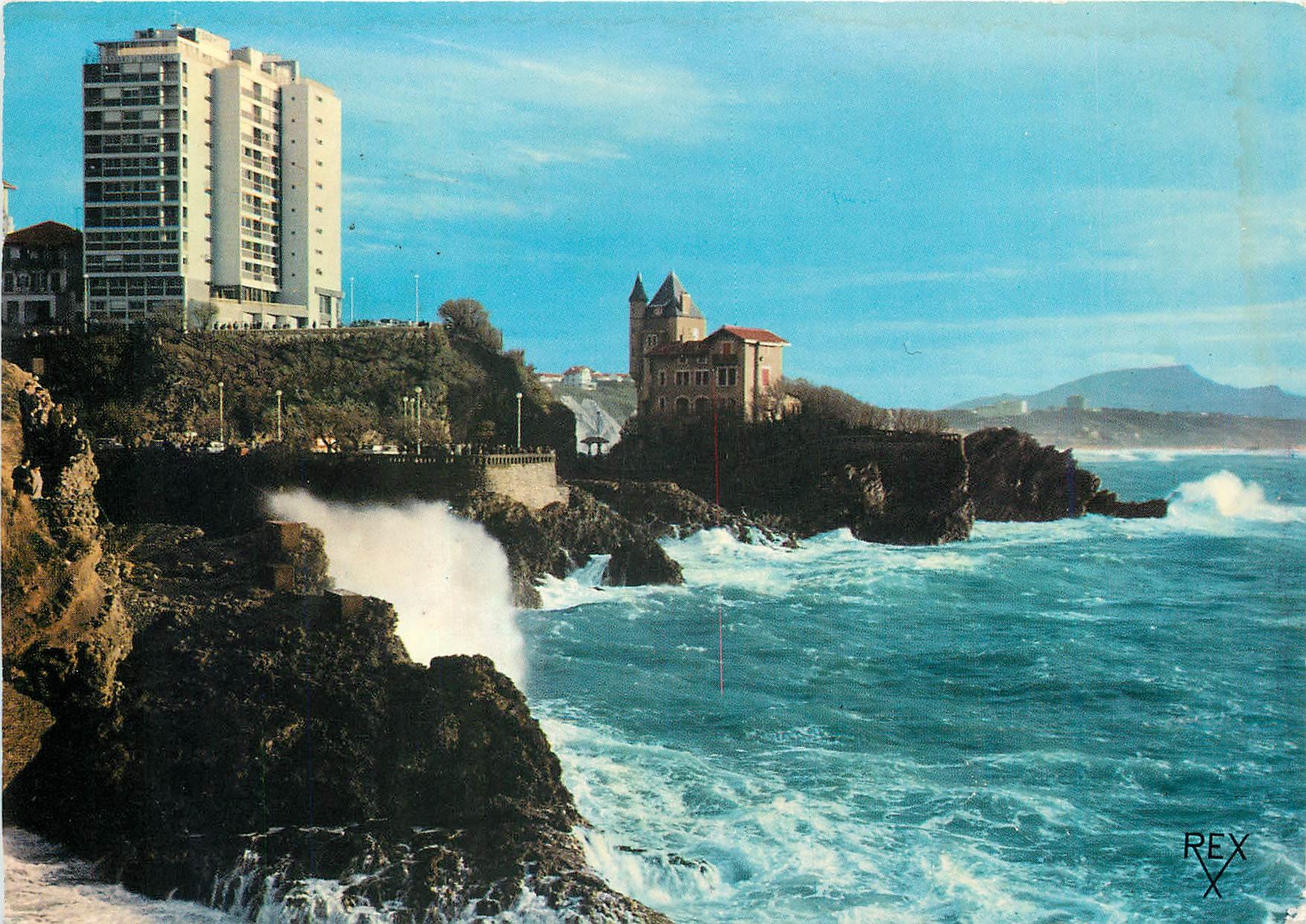 Biarriz (Pyrénées-Atlantiques) — L'Eurotel et la Villa Belsa — Éditions REX, n°178