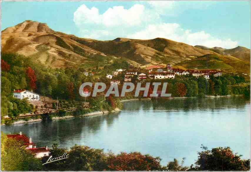 CPM Hendaye Frontiere franco espagnole Vue generale et les Trois Couronnes 