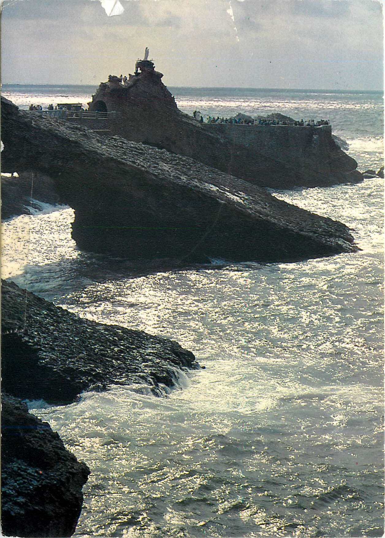 Biarritz — La Roche Percée et le rocher de la Vierge — Mexichrome