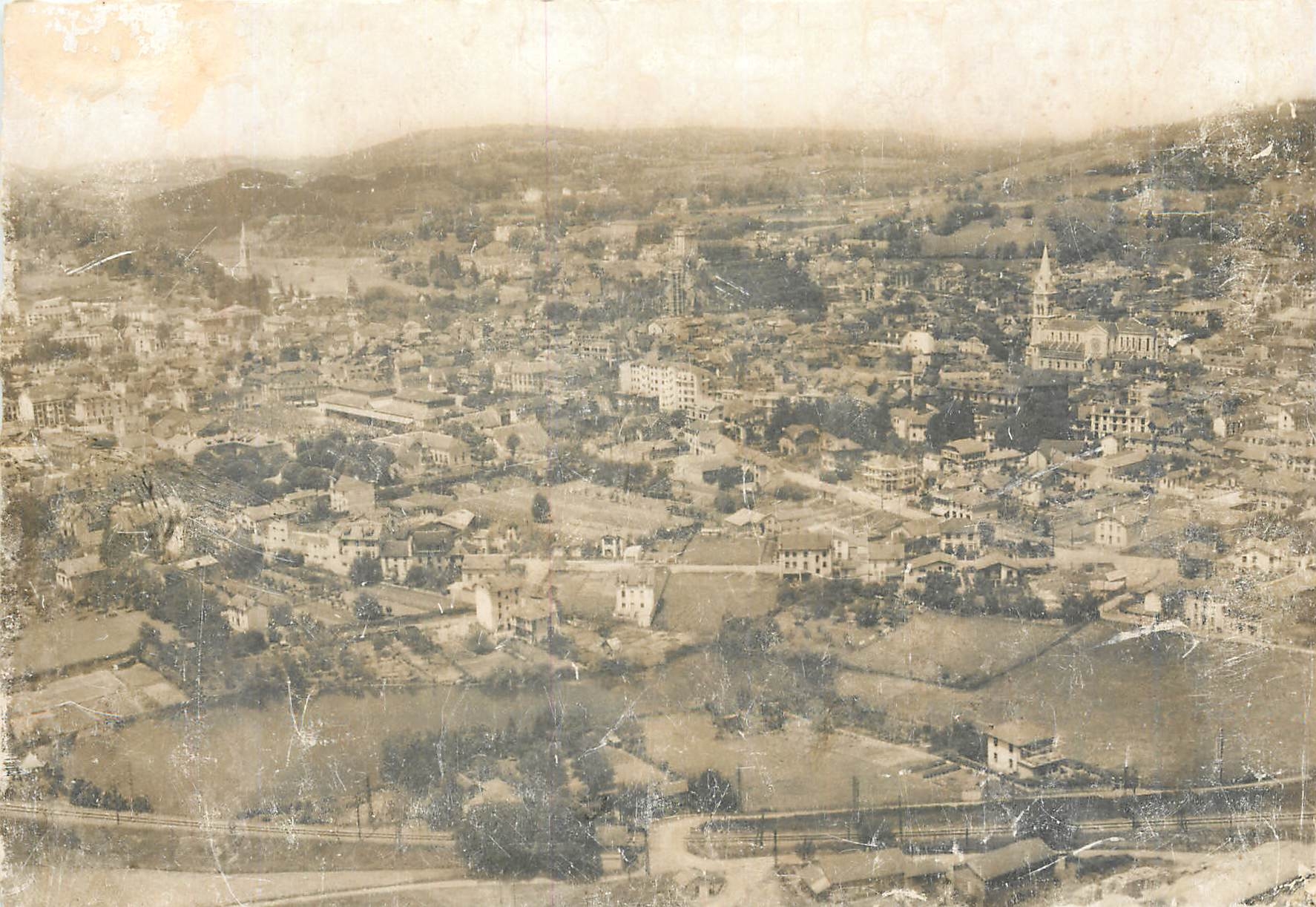 CPM Lourdes Panorama de la Ville vu du Pic du Jer 
