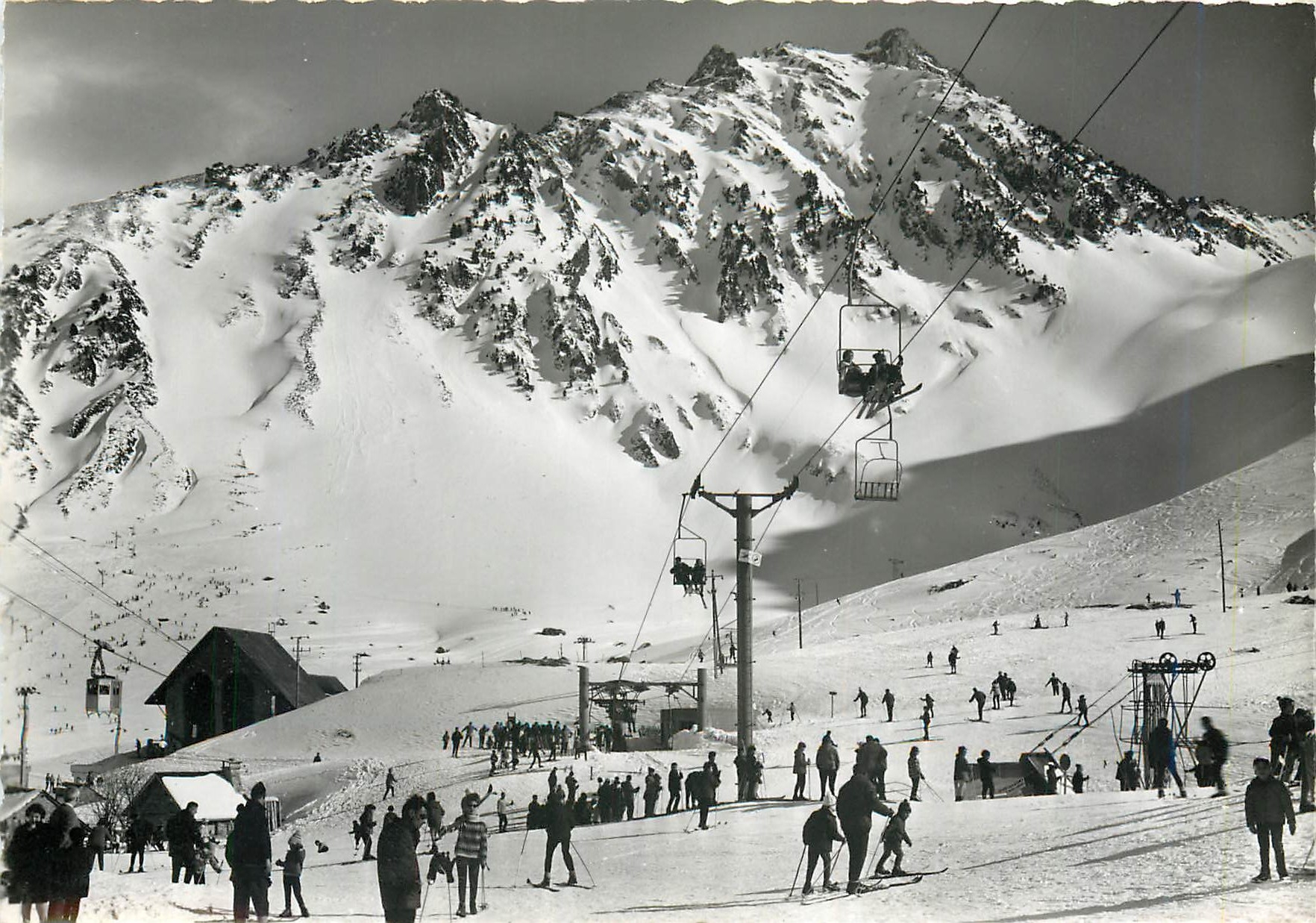La Mongie (H.-P.) — Departure of the Cable Car — Edition P. DCLUCET, Lourdes