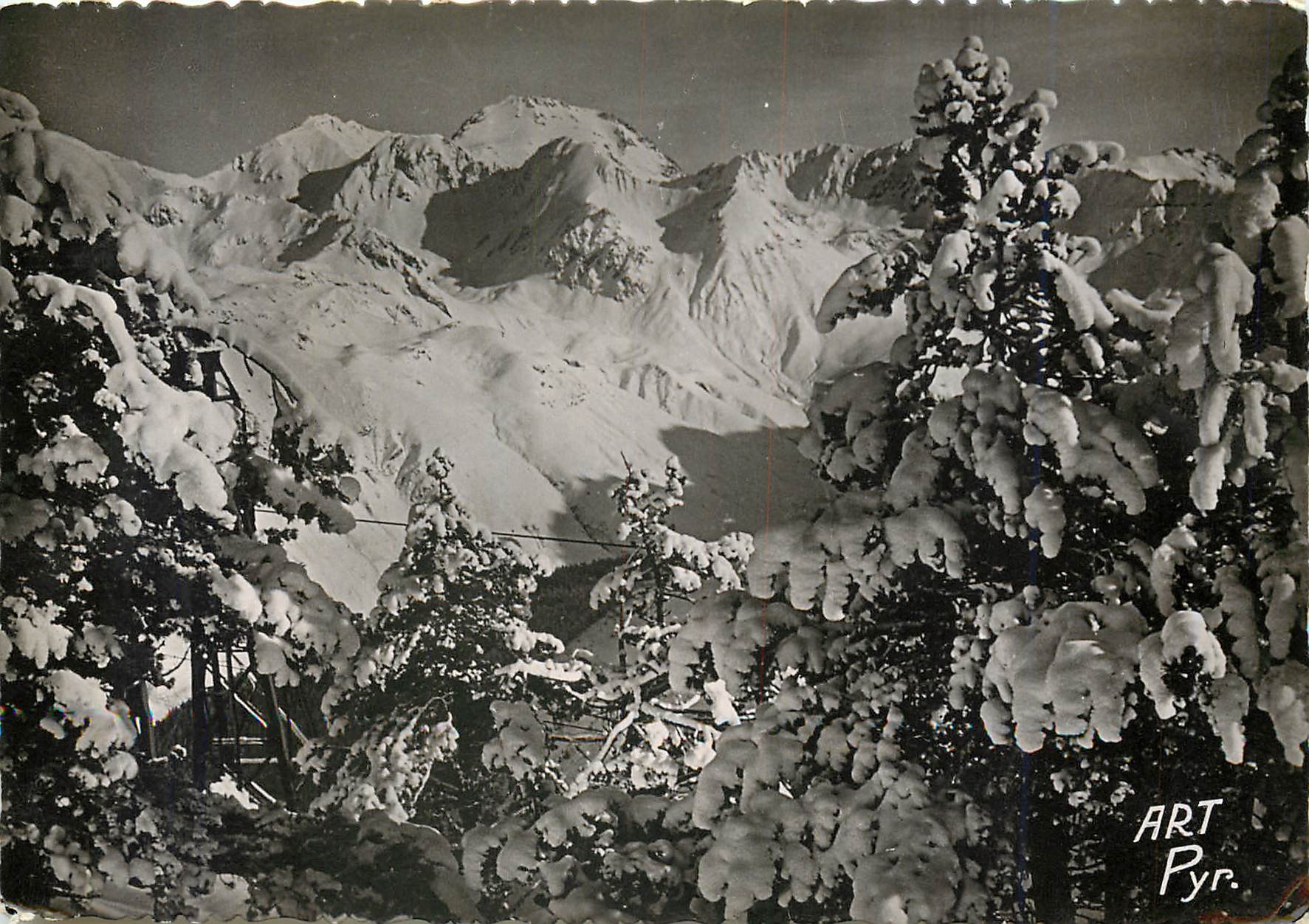 Le Pic du Midi (2877 m.) vu de la Gare du Funiculaire — Barèges — Éditions d'ARTPYR