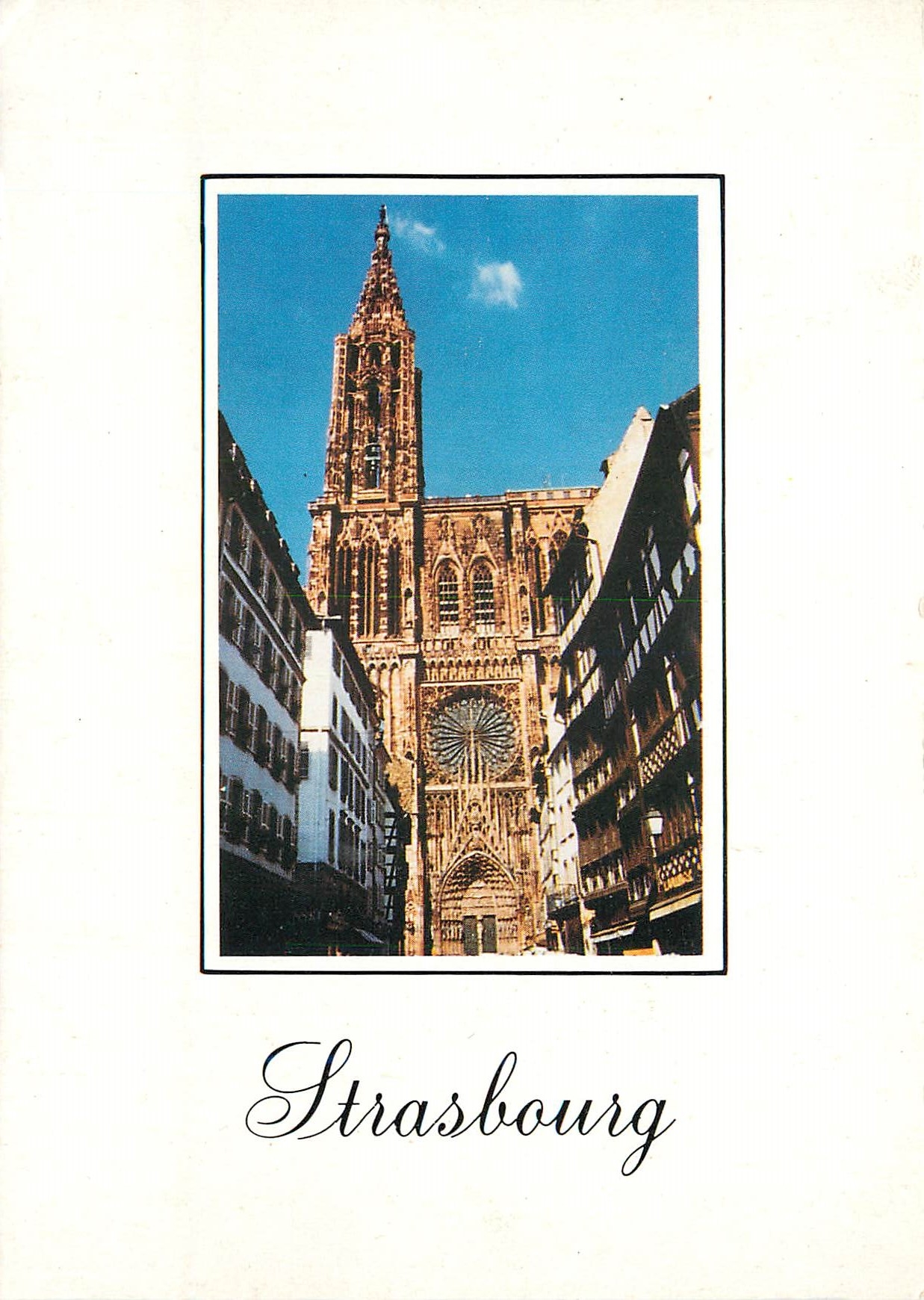CPM Strasbourg La rue Merciere et la Cathedrale 