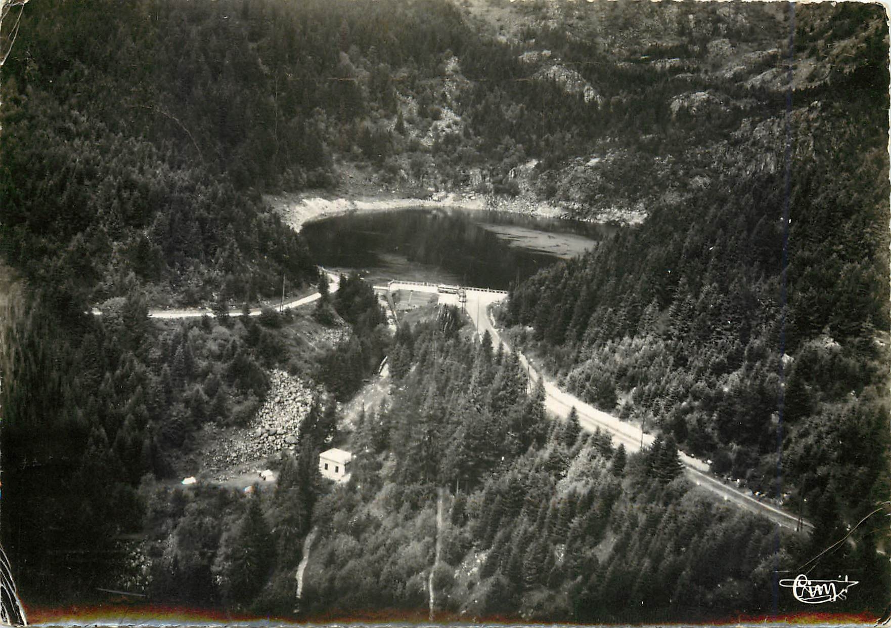 CPM Orbey Haut Rhin Le Lac Noir Vue aerienne 