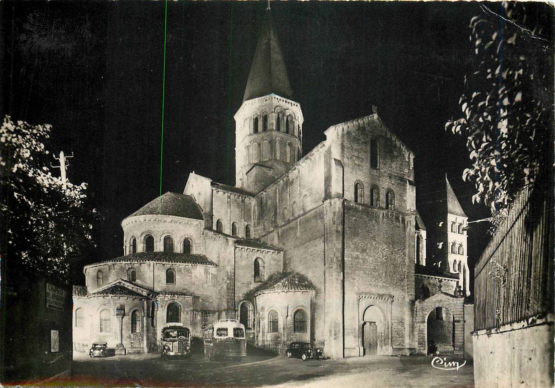 CPM La Basilique de Paray le Monial S et L Illuminee 