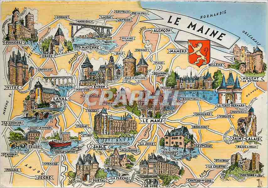 CPM Les Provinces Francaise Le Maine 