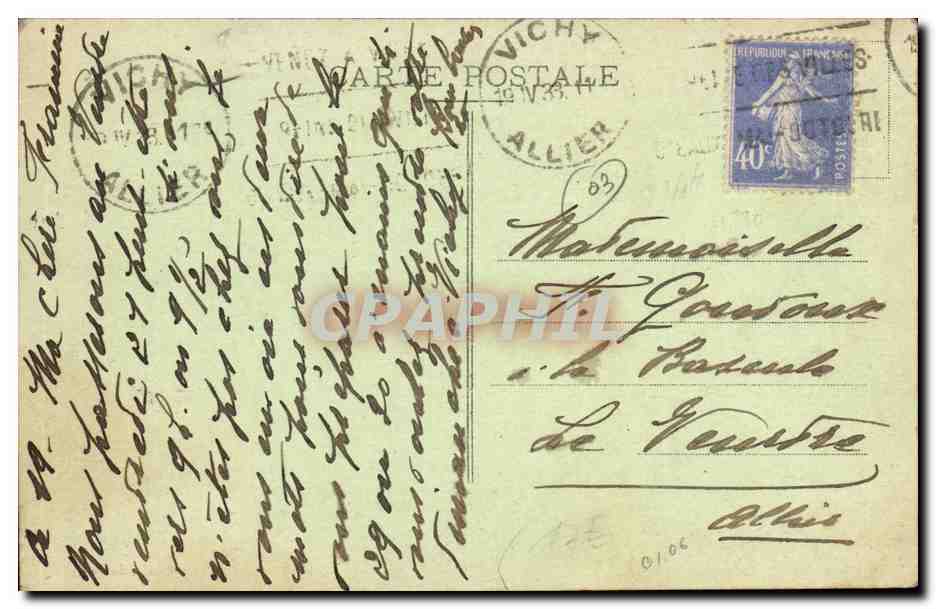Environ de Vichy - CHARMEL - "La Chaumière" - Un Coin du Jardin — D'Erville, phot. — Verso