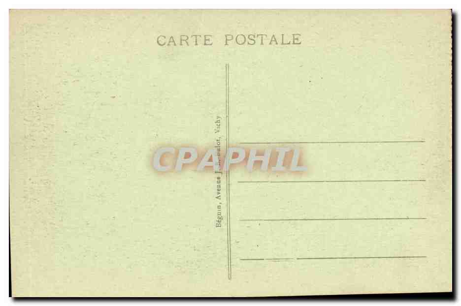 Vichy-Sur le Vieux Parc-L'Heure de la Musique-CPA — Rückseite