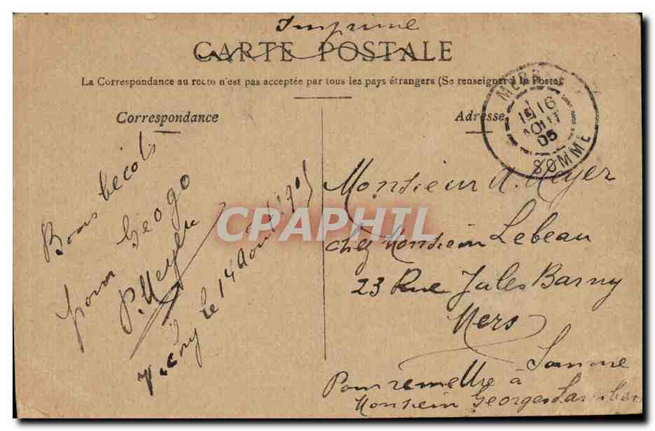 Vichy-Panorama de Bellerive-CPA — Verso