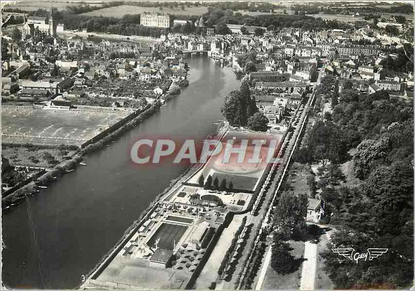 CPM Sable sur Sarthe Vue generale et la Sarthe 