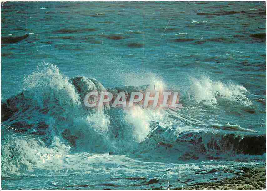 CPM Bords de Mer Effets de Vagues 
