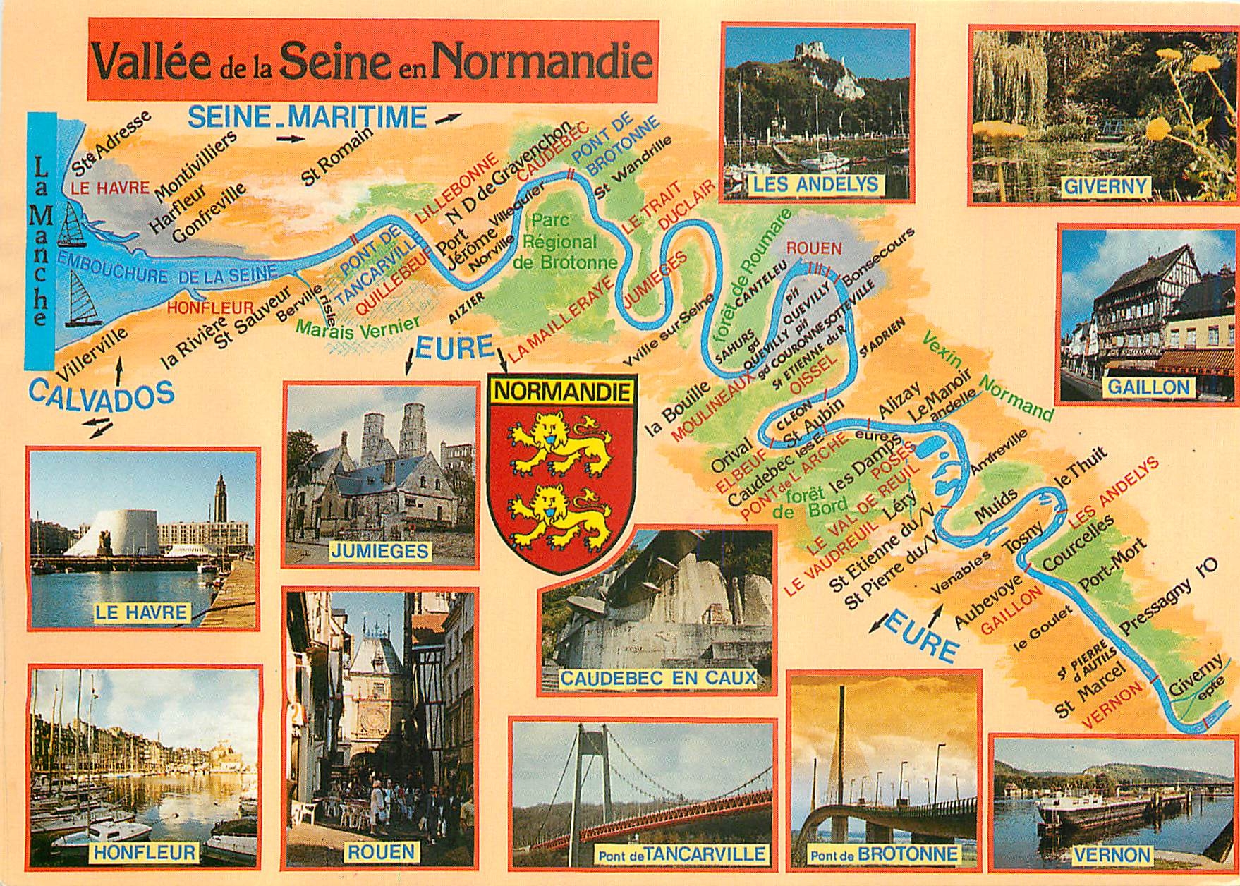 CPM Vallee de la Seine en Normandie Seine Maritime 