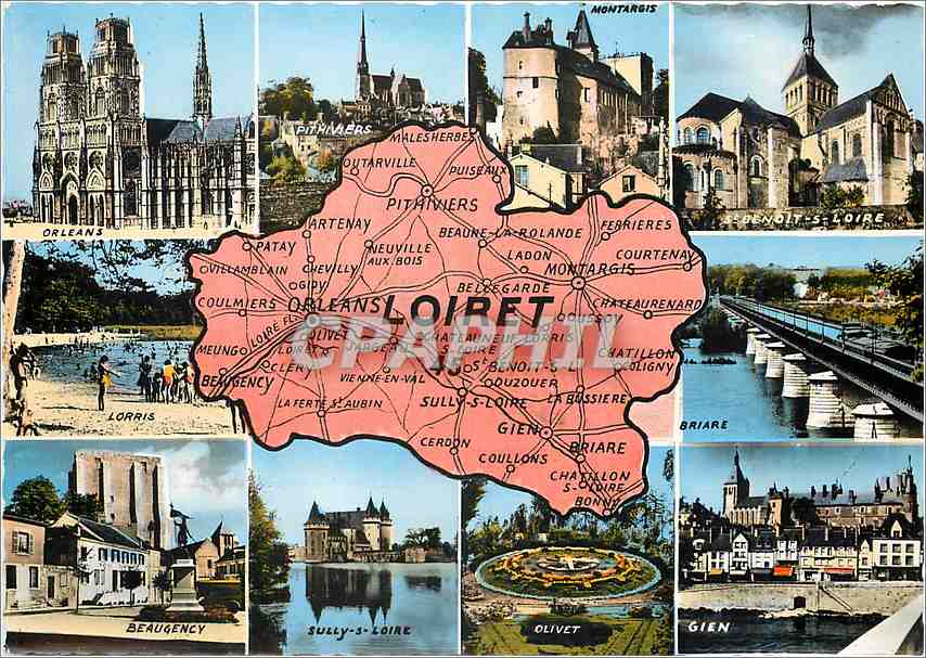 CPM Loiret Orleans Montargis St Benoit s Loire Lorris Briare Beaugency Sully S Loire 