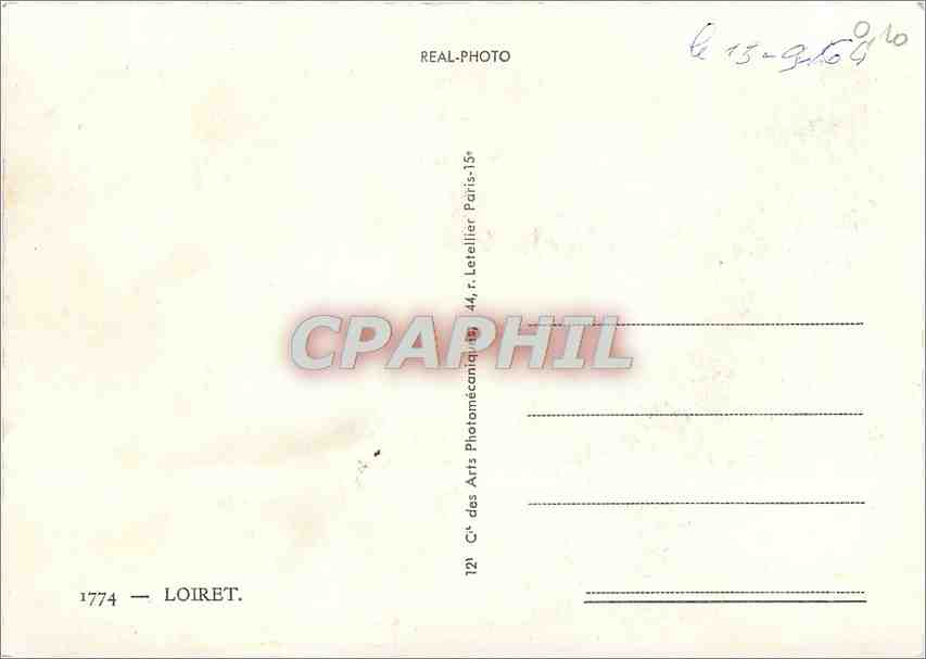 CPM Loiret Orleans Montargis St Benoit s Loire Lorris Briare Beaugency Sully S Loire  — Rückseite