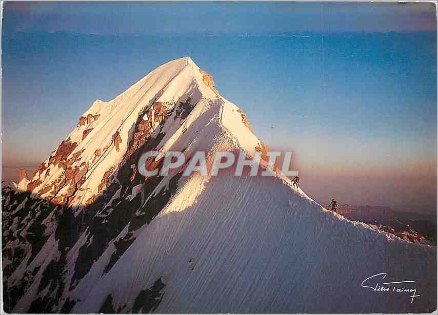 CPM A la rencontre du Soleil L'Aiguille Verte 