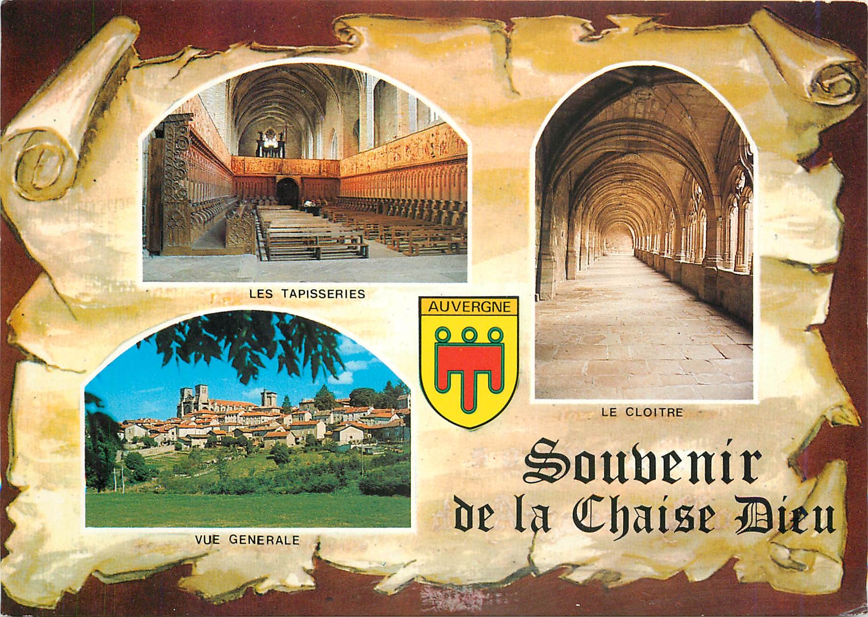 CPM Souvenir de la Chaise Dieu 