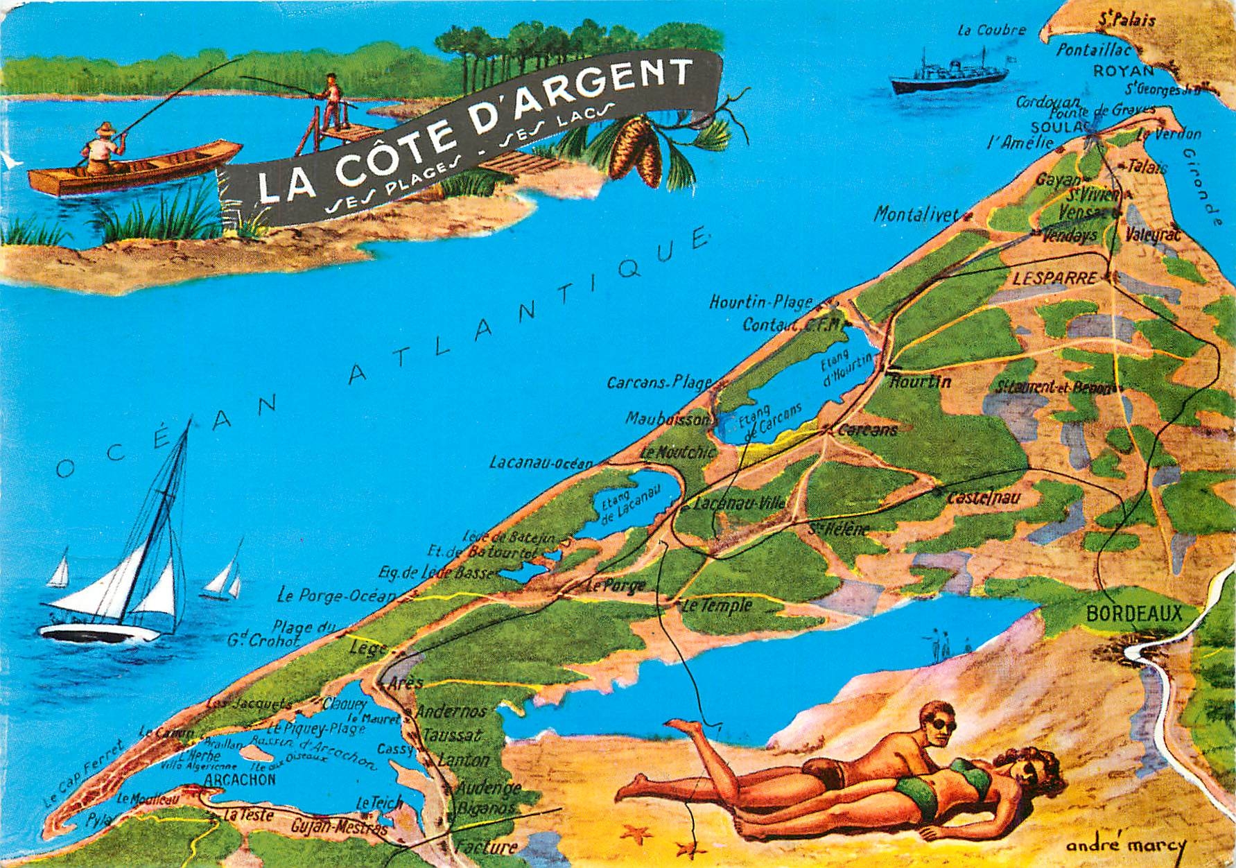 La Côte d'Argent — Les Plages - Les Lacs — André Marcy