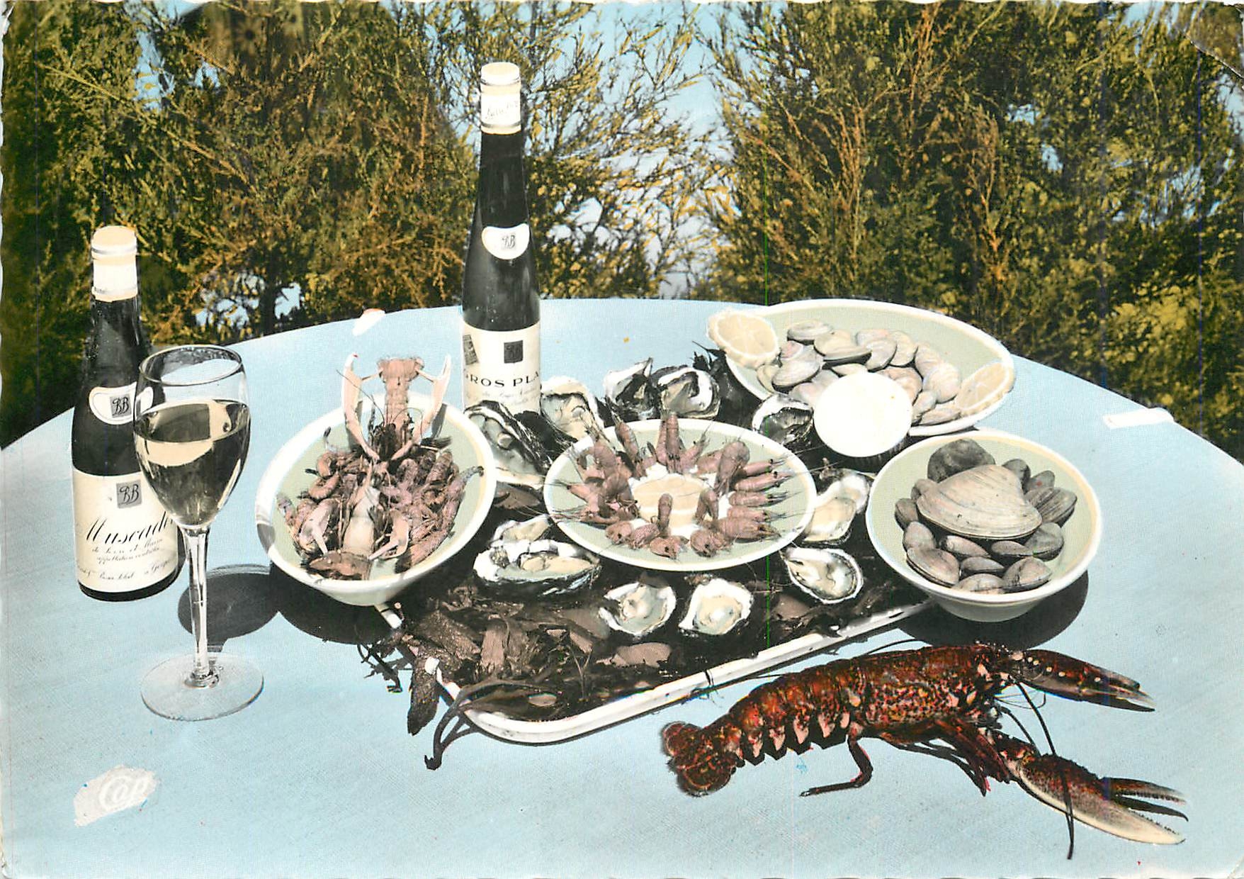 CPM Les fruits de mer