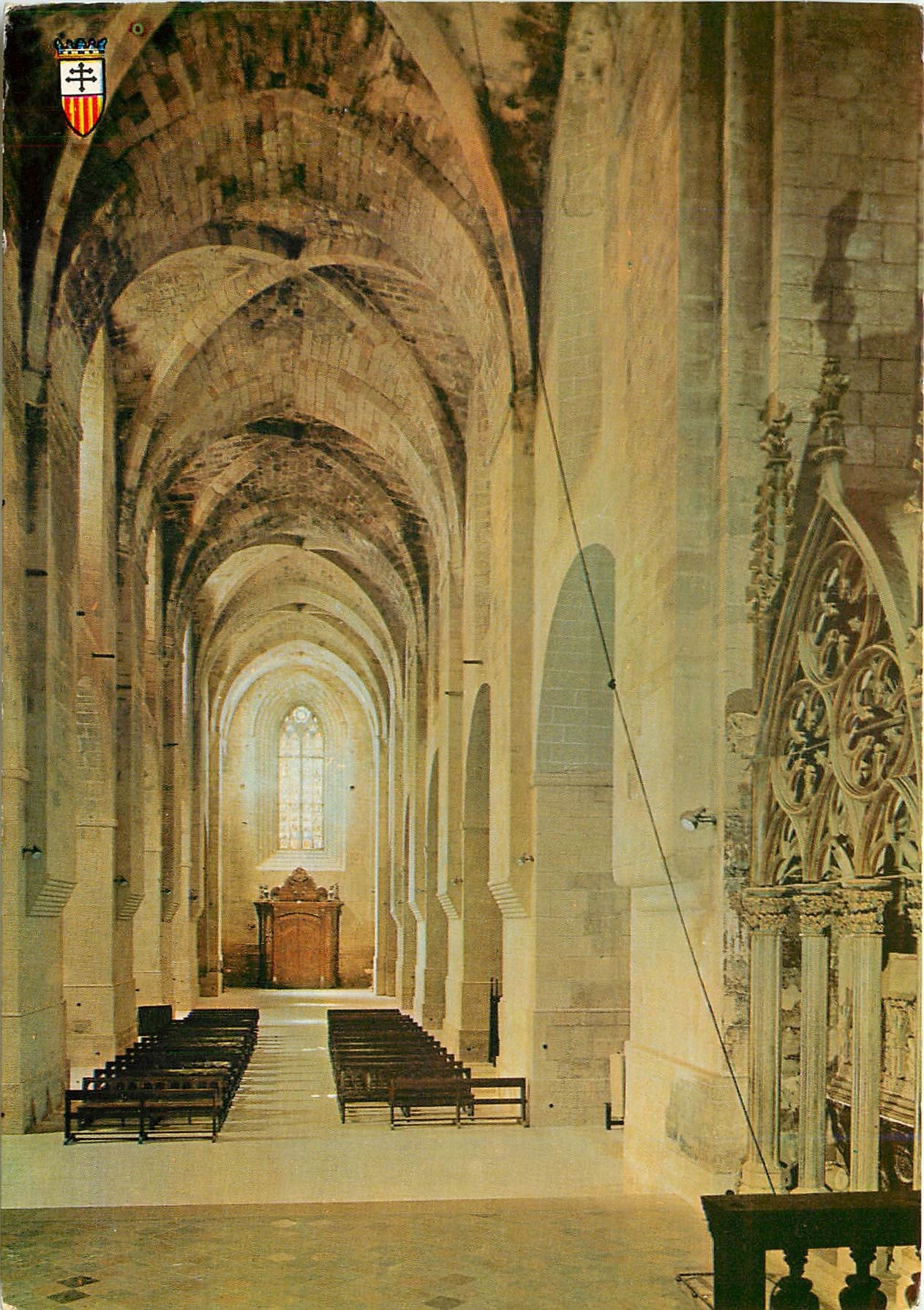 CPM Costa Dorada Tarragona Monasterio de Santes Creus Maitre Nef de l'Eglise 