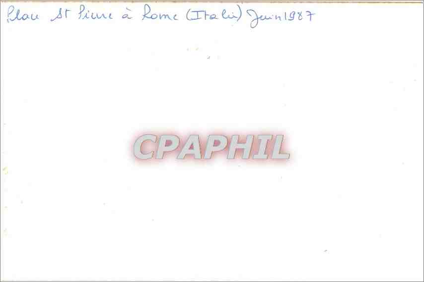 Photo Place St Pierre a Rome  — Verso