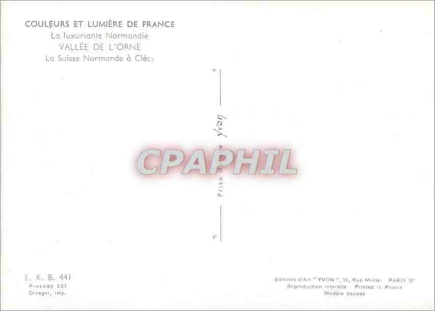 CPM Vallee de l'Orne La Suisse Normande a Clecy  — Rückseite