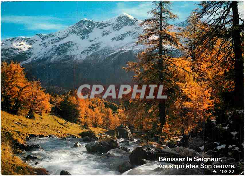CPM Benissez le Seigneur vous qui etes Son oeuvre 