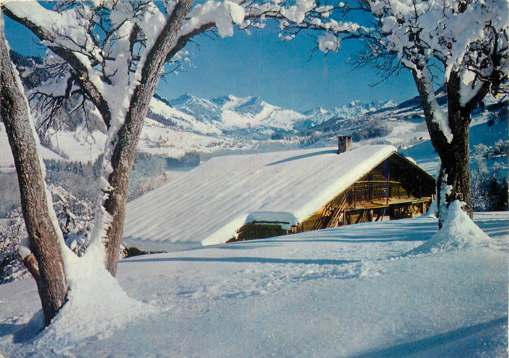 CPM Neige et Soleil Le Chalet sous la neige 