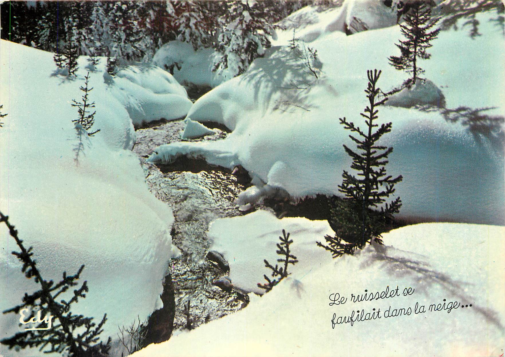 Ruisseau dans la neige — Éditeur Edy, n° 7422