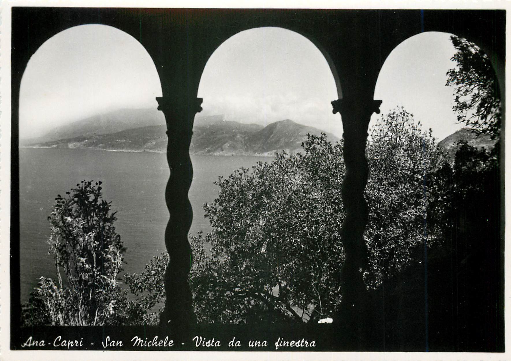 CPM Ana Capri San Michele Vista da una finestra 