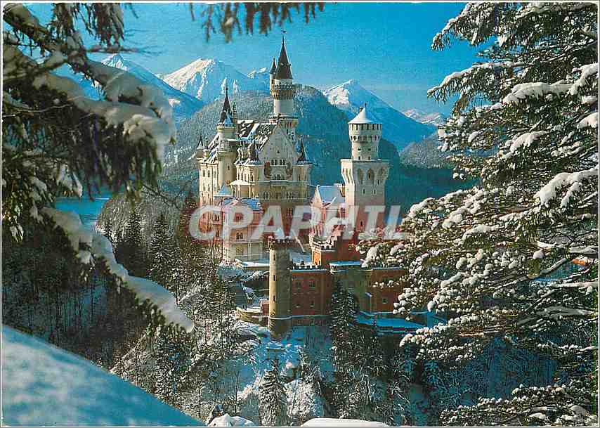 CPM Royal Castle Neuschwanstein Chateau royal de Neuschwanstein 