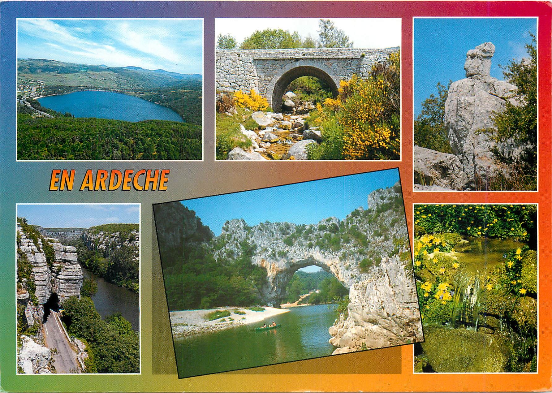 CPM Grand paysages de l'Ardeche Lac d'Issarles Pont sur la Loire 