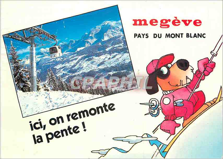 CPM Megeve Haute Savoie Le Mont Blanc vu du Jaillet Ski