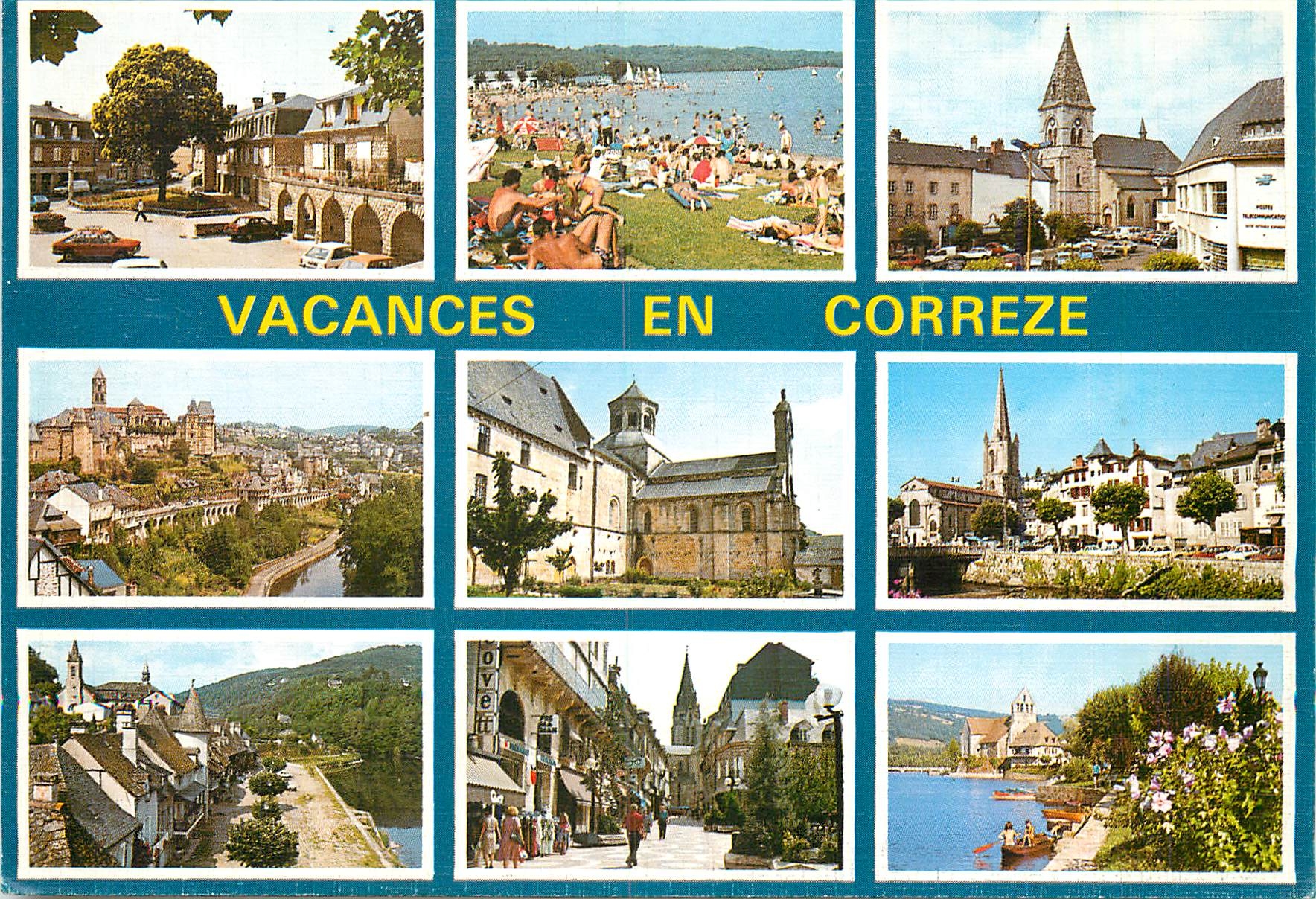 CPM La Correze Touristique Egletons Neuvic Ussel Uzerche Aubazine Tulle 