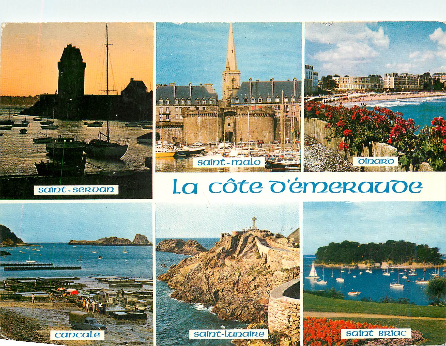 La côte d'Émeraude — Saint-Servan, Saint-Malo, Dinard, Cancale, Saint-Lunaire, Saint-Briac — Éditions d'Art 'Jack' Cartier