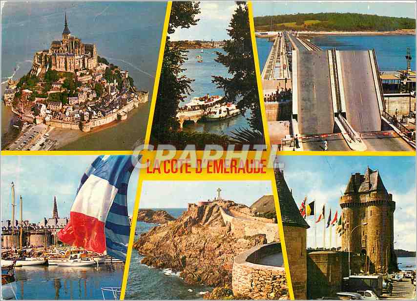 CPM La Cote d'Emeraude Le Mont Saint Michel l'embarcadere des vedettes a Dinard 