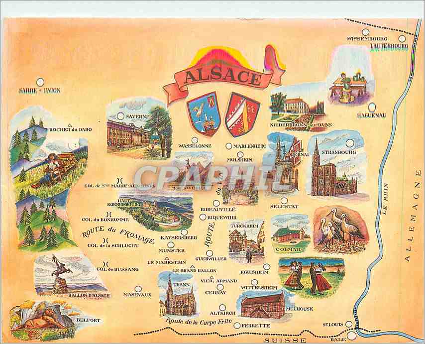 Alsace — Route du Fromage et Route de la Corpe Frite — NEMV France