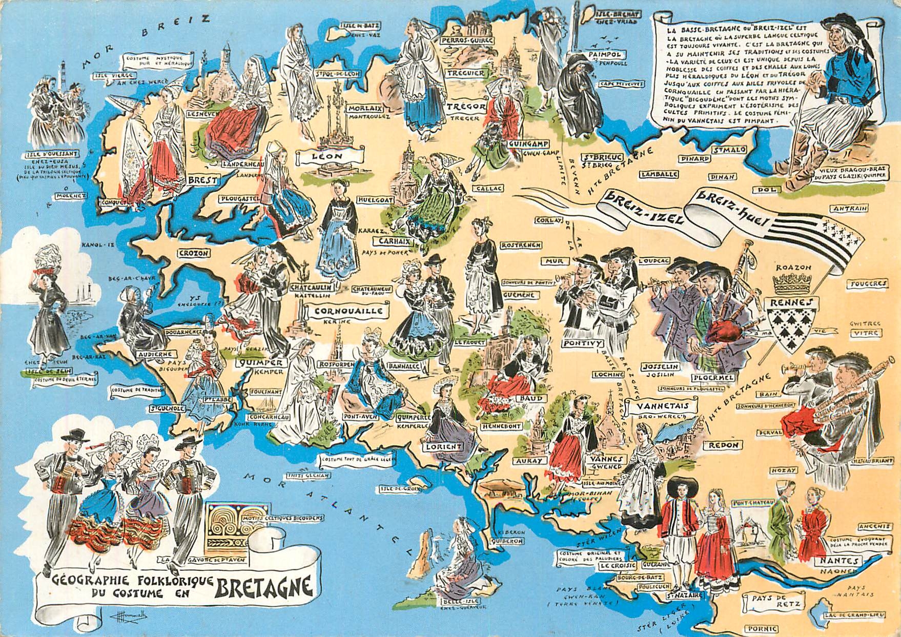 CPM Les Provinces Francaises La Bretagne Folklorique 