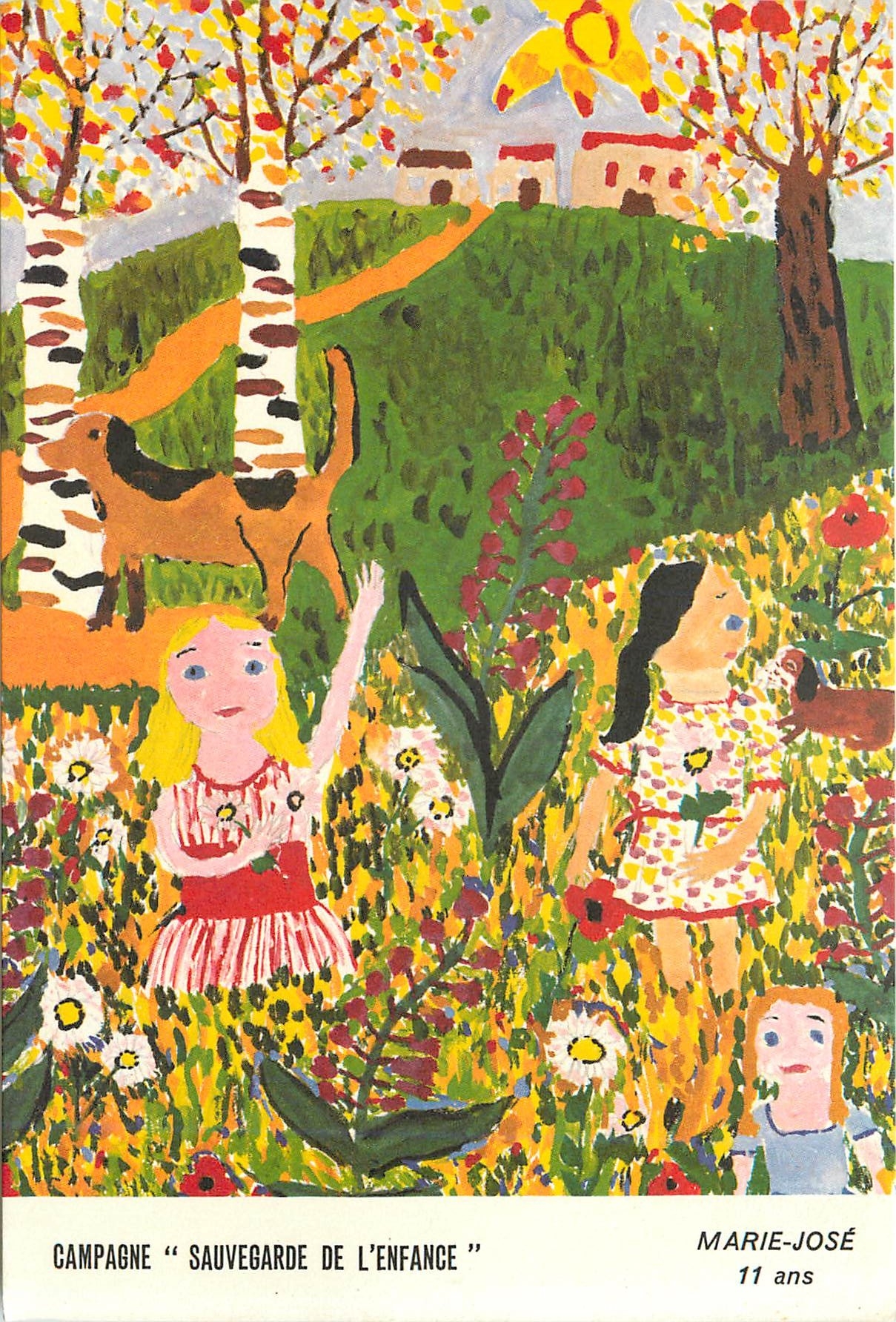 CPM Campagne Sauvegarde de l'Enfance Marie Jose 