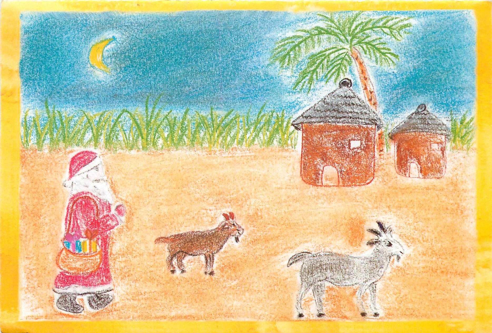 CPM Ce dessin a ete realise par Myriam une enfant habitant le village de Kpakope au Togo 