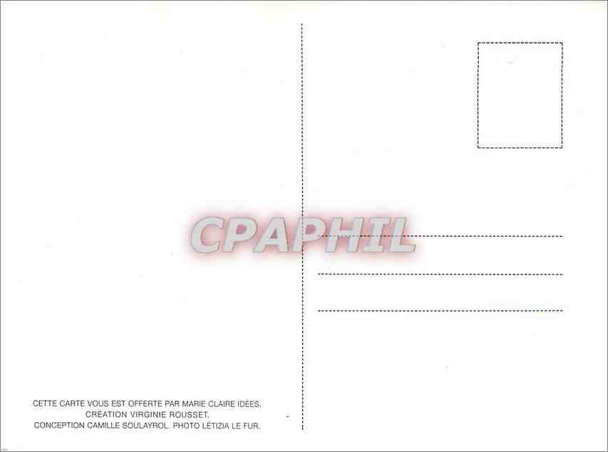 CPM Virginie Rousset — Verso