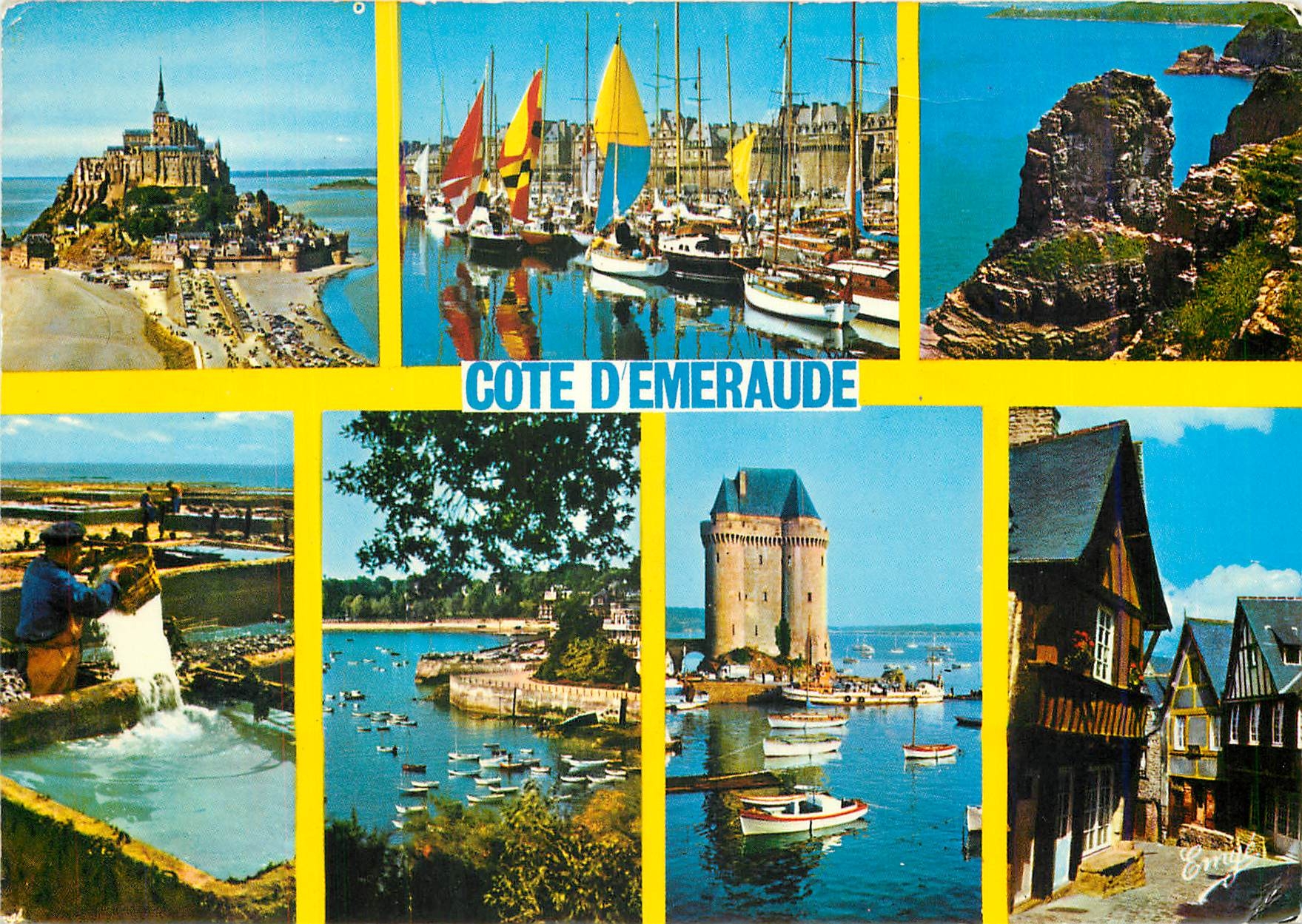 Côte d'Émeraude — Mont Saint-Michel, ports, falaises et maisons — Photo-Édition GUBERTIN