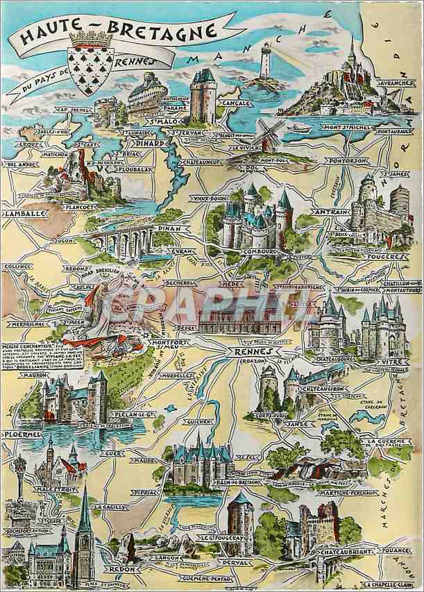 CPM Les Provinces Francaises Haute Bretagne 