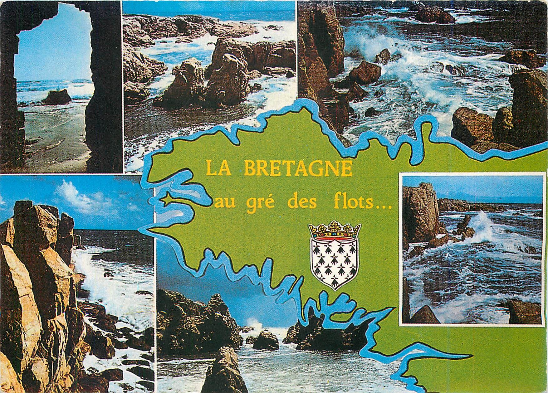 CPM La Bretagne au gre des flots Mais la Mer c'est la Vivante 