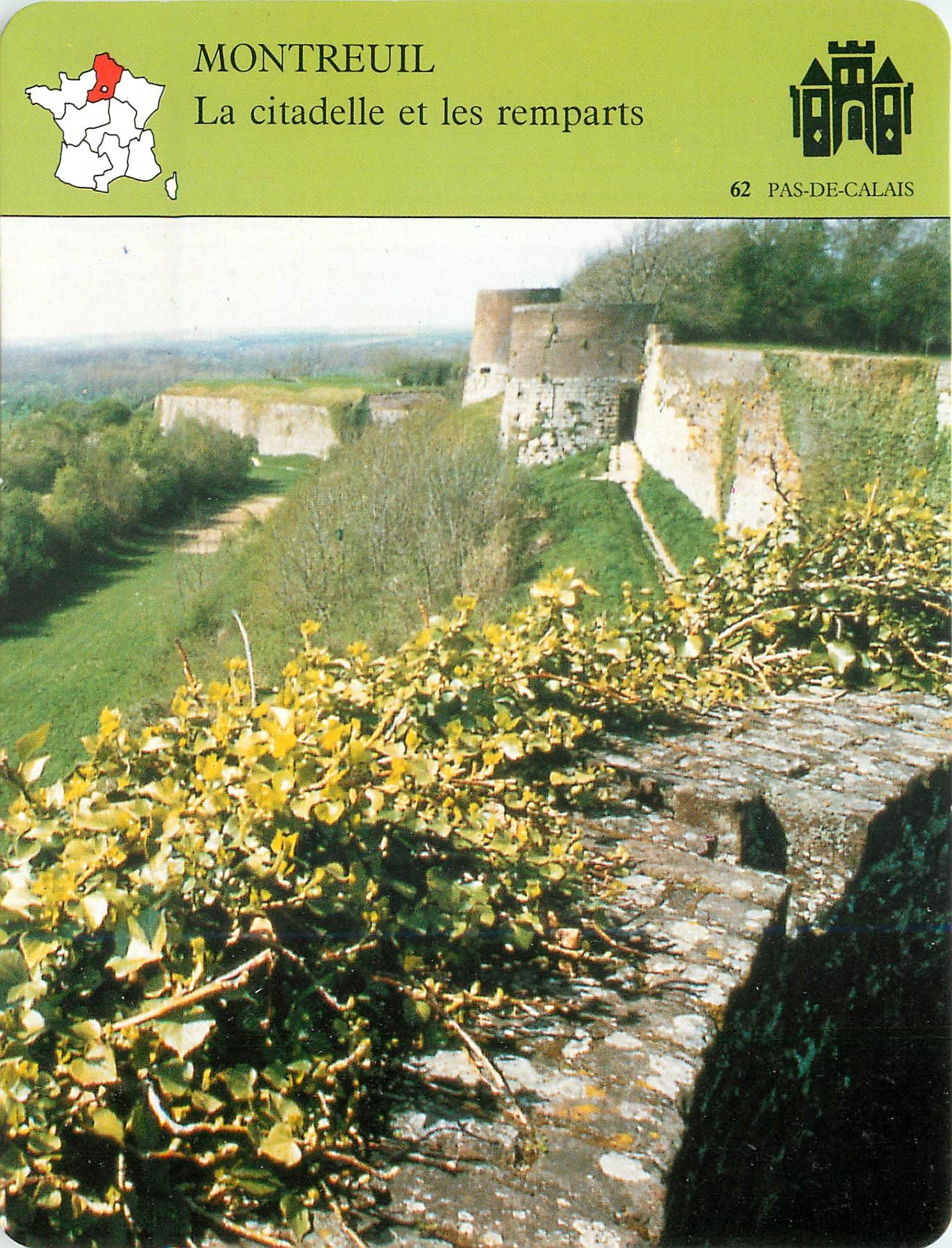 Fiche illustree Montreuil La citadelle et les remparts 