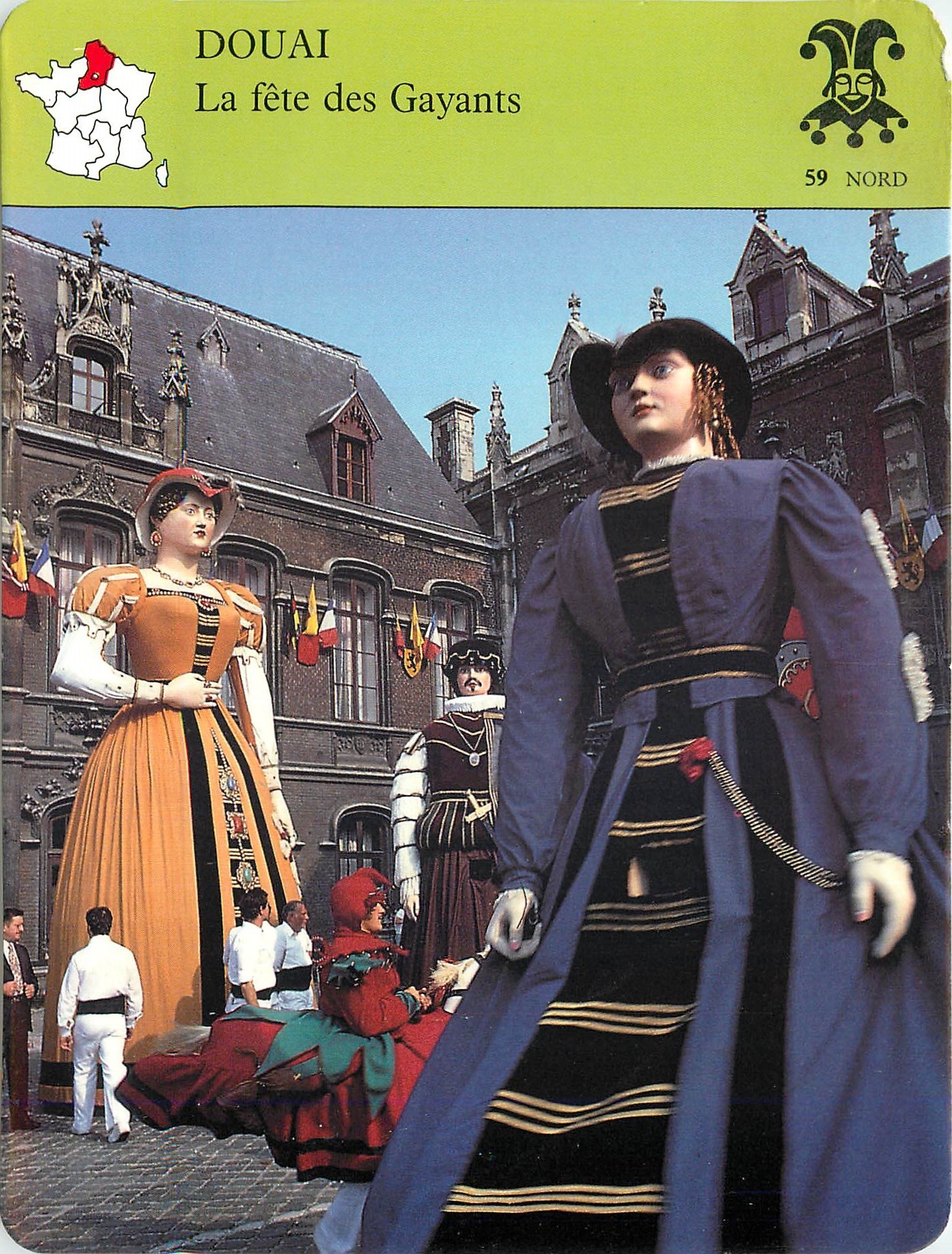 Fiche illustree Douai La fete des Gayants 