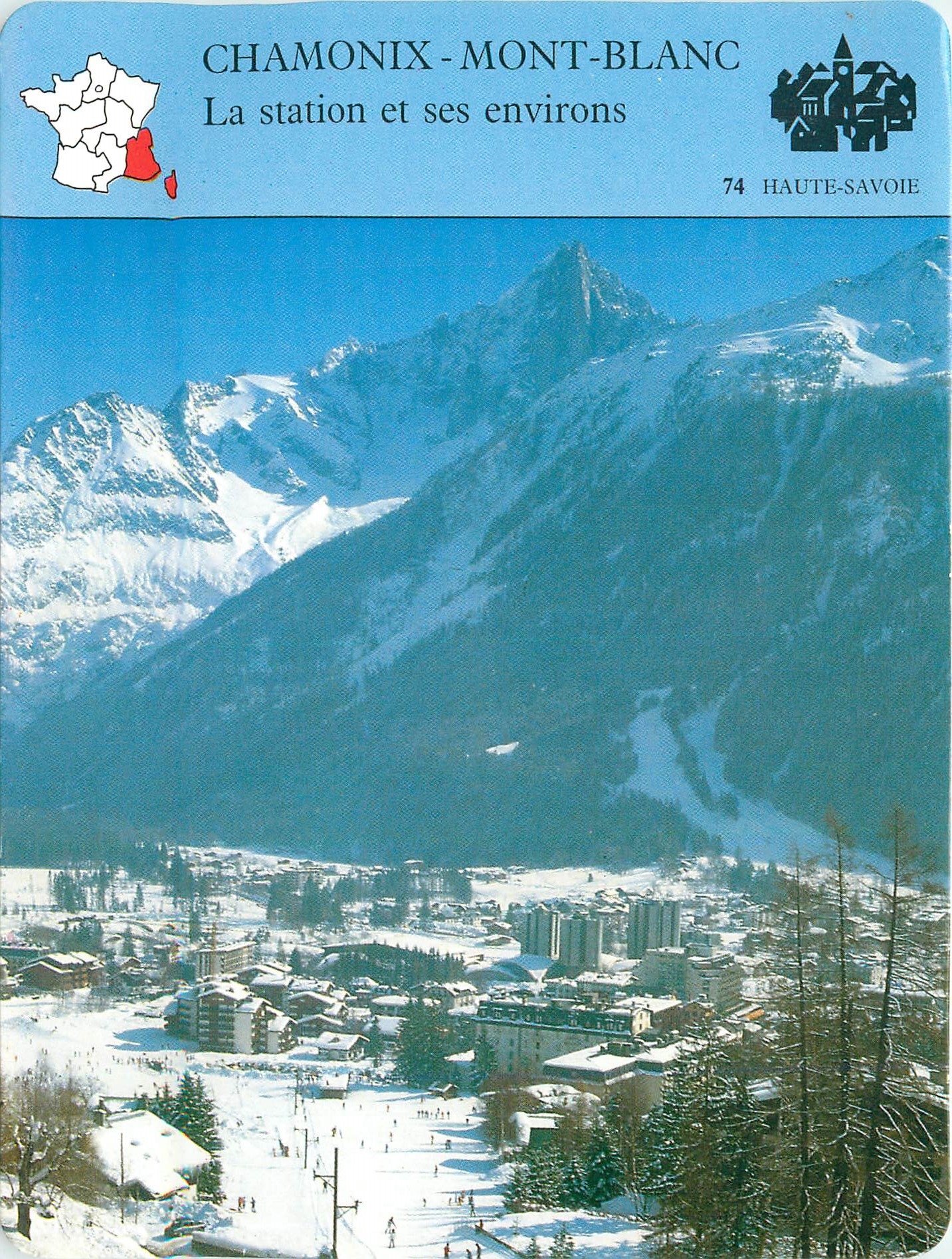 Fiche illustree Chamonix Mont Blanc La station et ses environs 