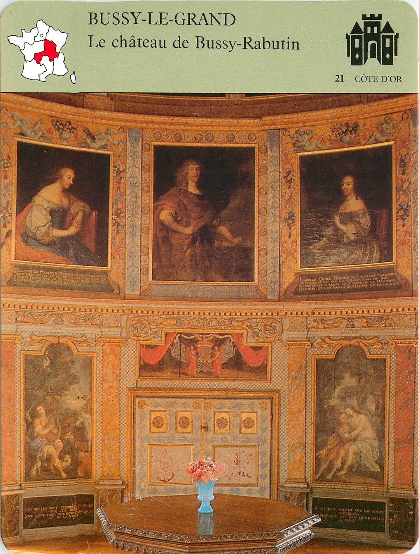 Fiche illustree Bussy le Grand Le chateau de Bussy Rabutin 